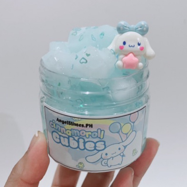 Cinnamoroll Sanrio Cubies Scented Clear Slime Toy for Kids and Adults