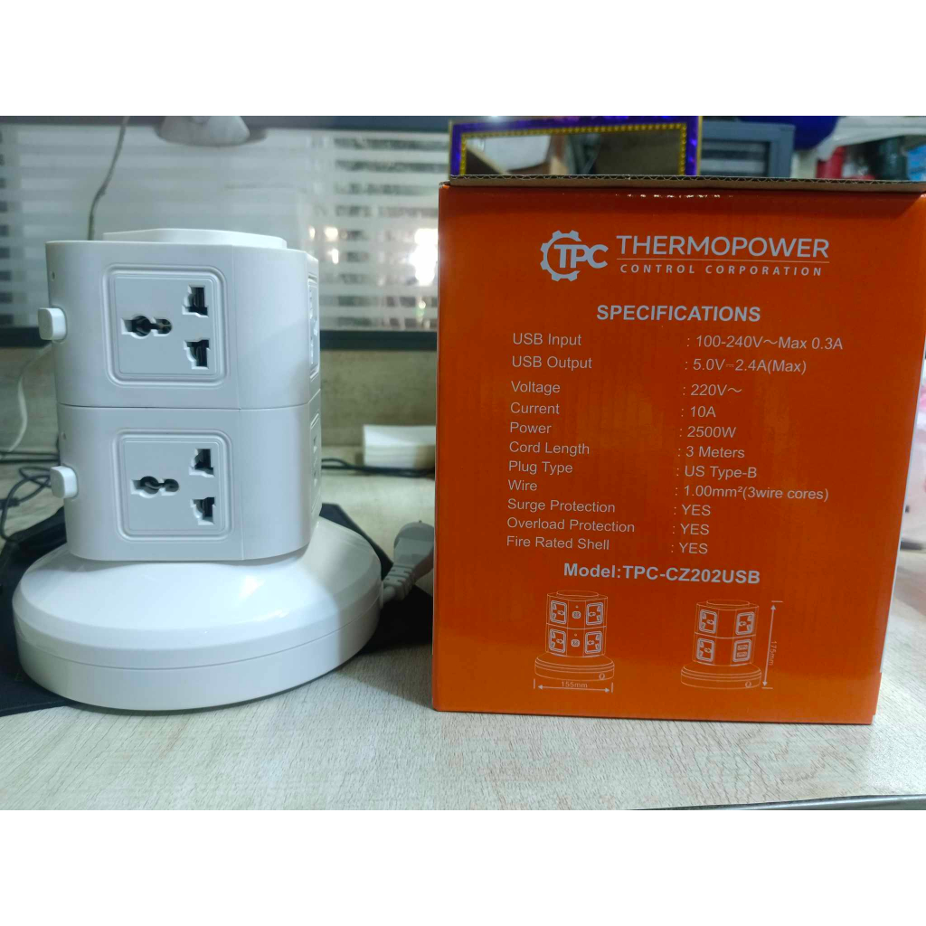 Thermopower USB Power Tower Socket Extension | Shopee Philippines