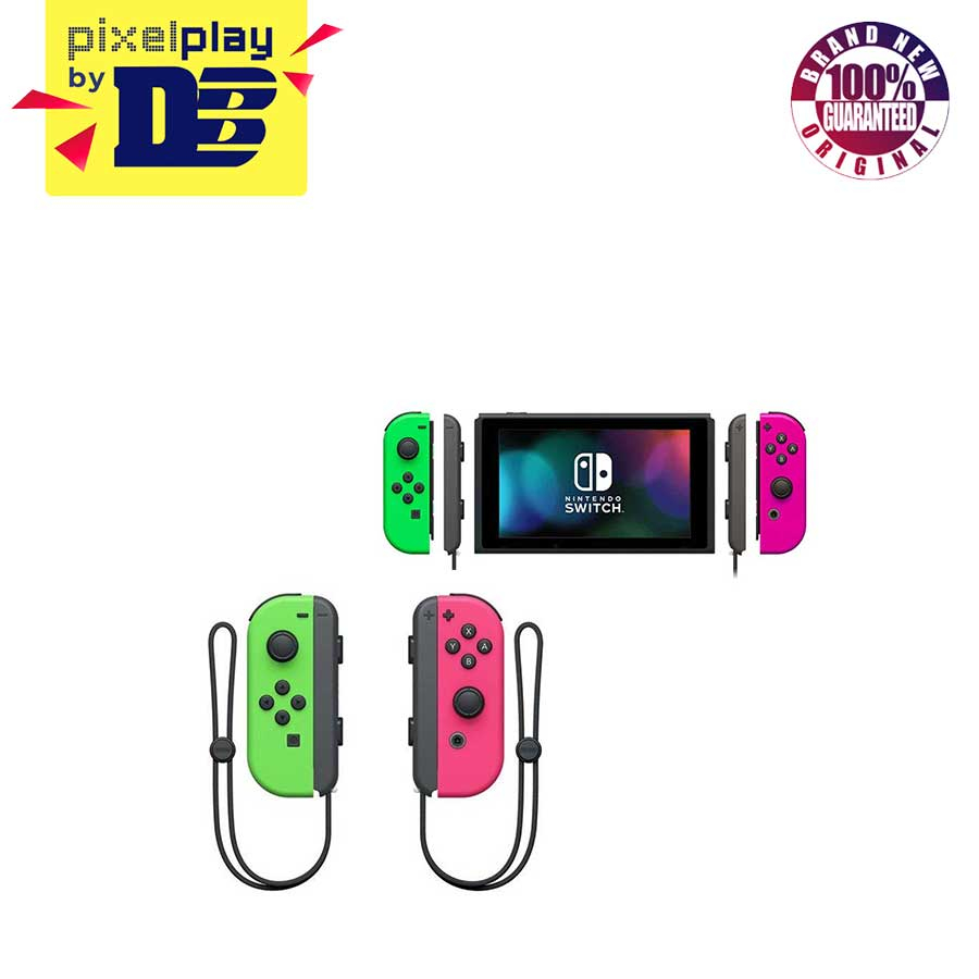 Nintendo Switch JoyCon Controllers Neon Green/Neon Pink (L/R) (HK