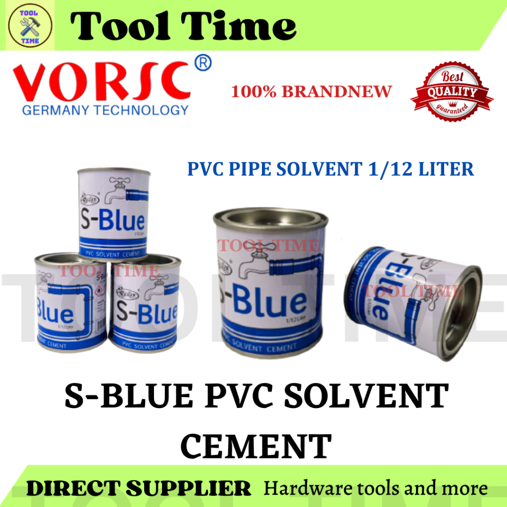 BLUE PVC PIPE CEMENT SOLVENT/SOLVENT CEMENT 1/12 LITER Shopee Philippines