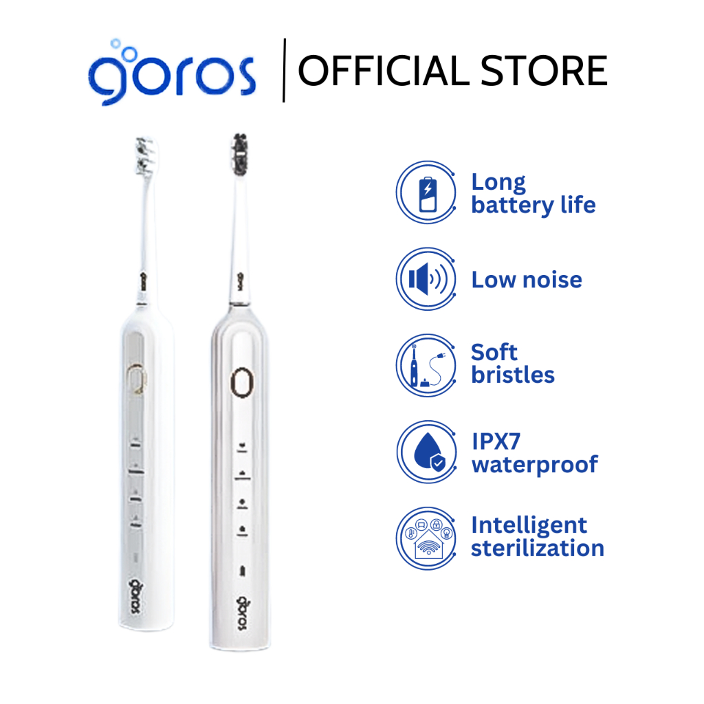 GOROS Smooth Electric Toothbrush With Super Soft NanoBristles Cheap