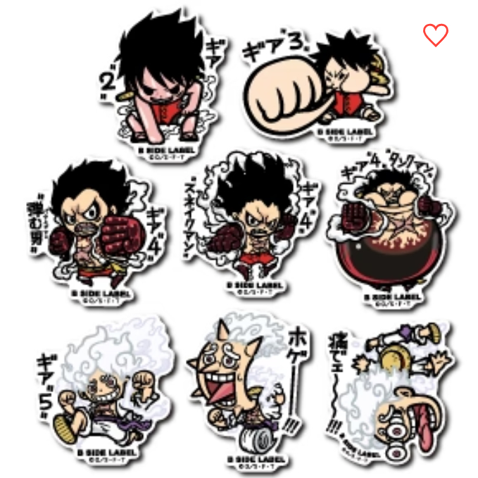 [Direct from Japan] B - SIDE LABEL Sticker ONEPIECE One Piece Luffy ...