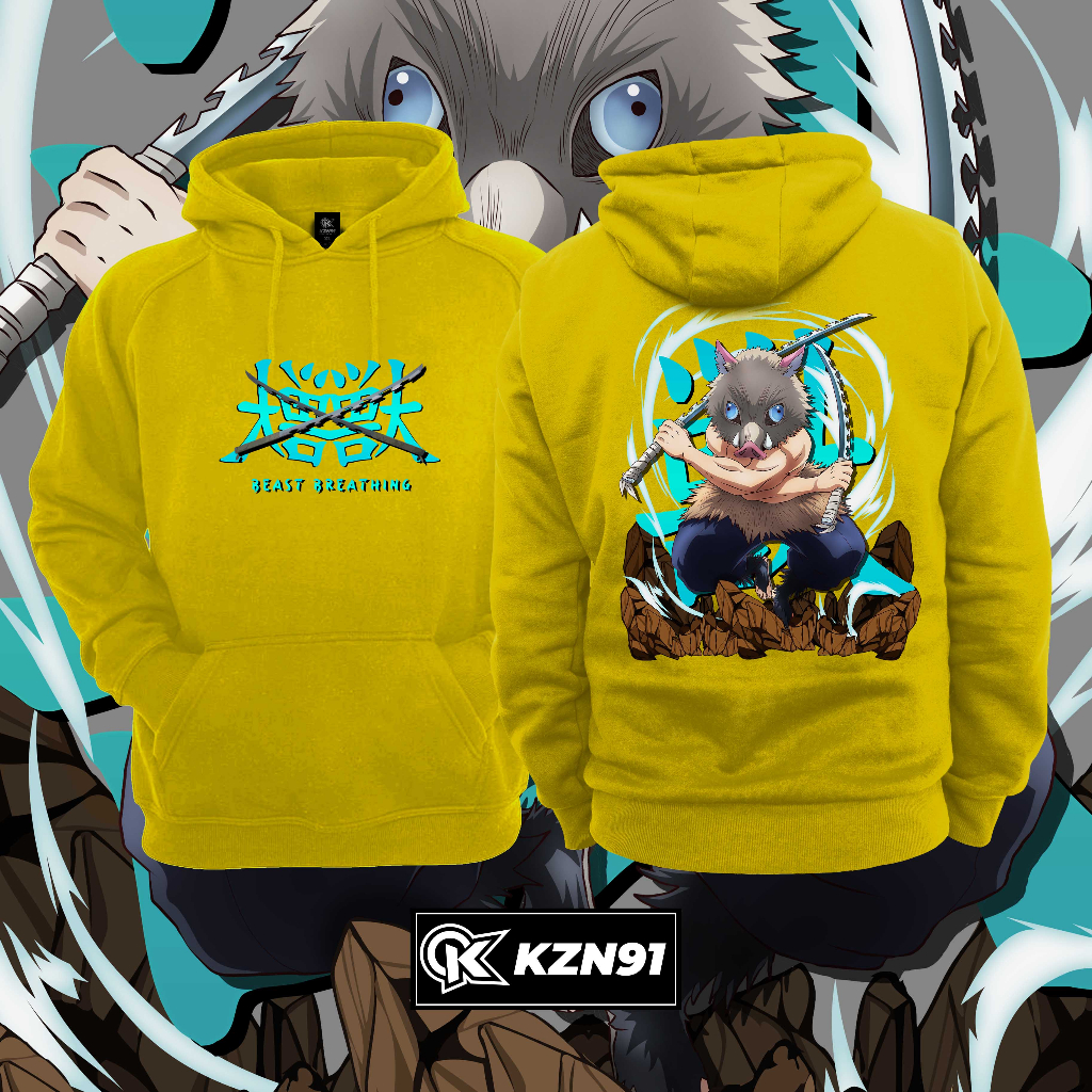 Demon Slayer Inosuke Hashibira Beast Breathing Anime Hoodie Jacket ...