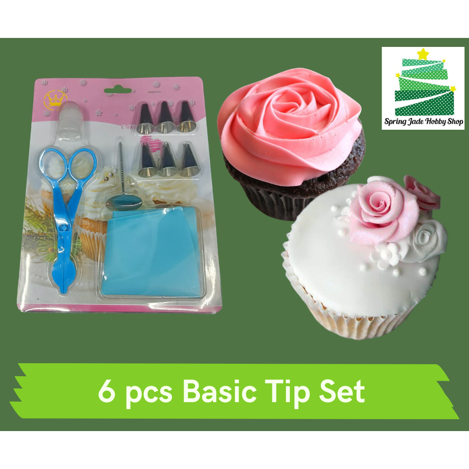 Spring Jade: 10 pcs piping tip set with coupler piping bag rose lifter ...