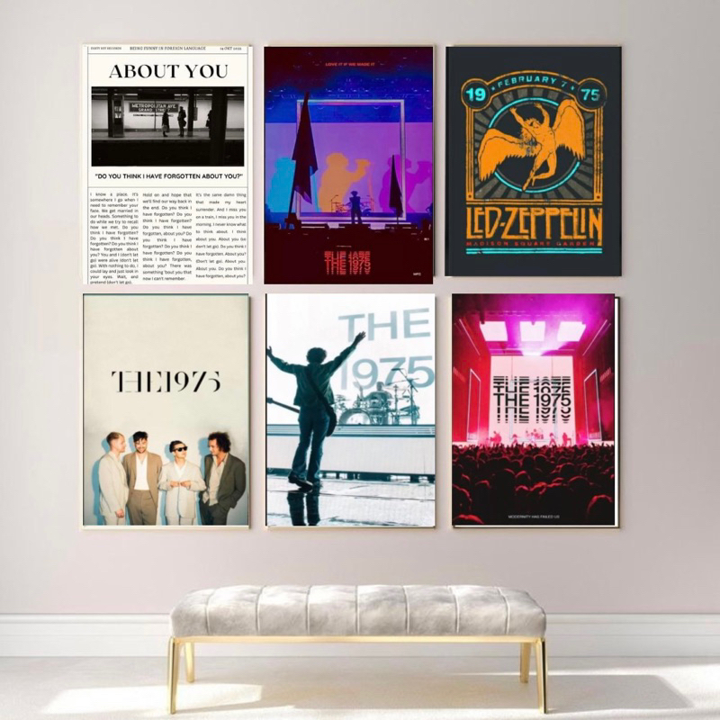 The 1975 band poster retro poster room wall decoration Shopee Philippines