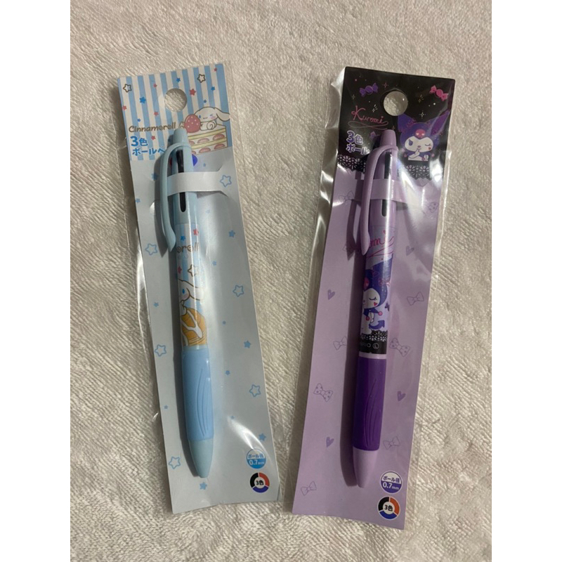 original Sanrio tricolor pen kuromi and Cinnamoroll kawaii pens ...