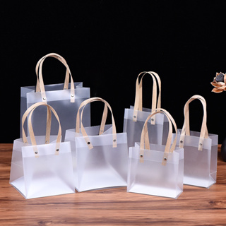 Frosted Tote Bag Plastic Gift Bag Souvenir Bag | Shopee Philippines