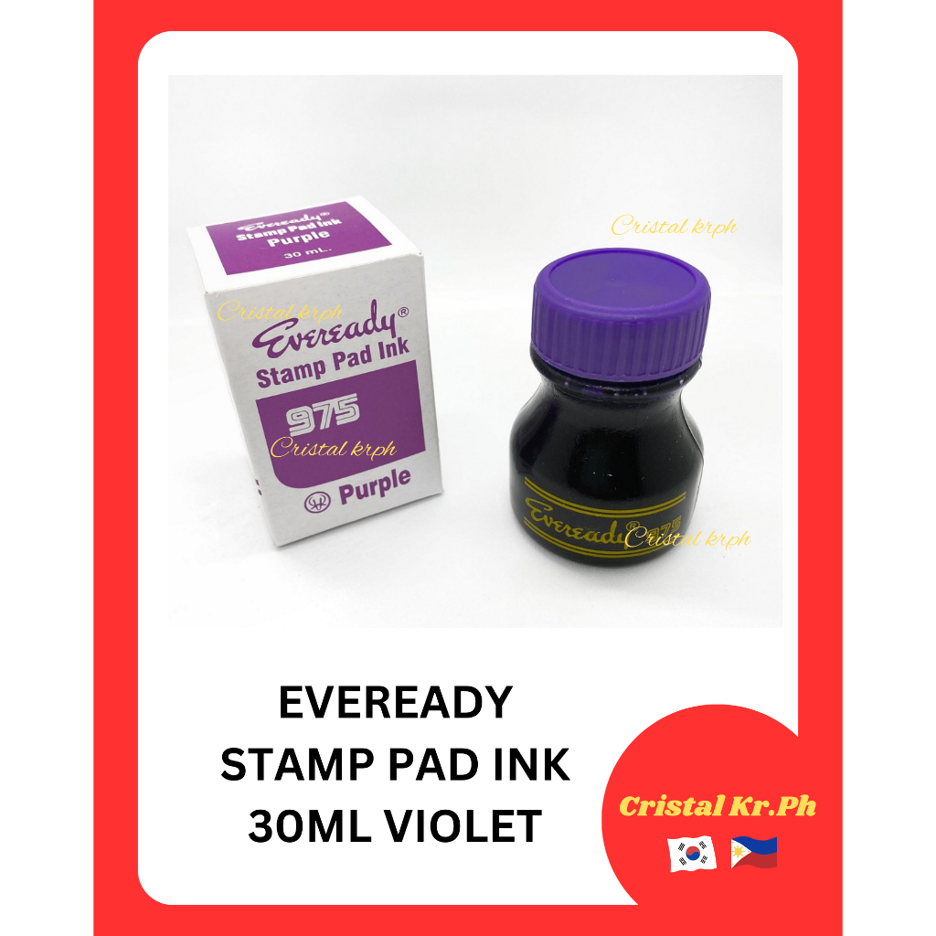 EVEREADY 975 STAMP PAD INK 30ML SOLD PER BOTTLE | Shopee Philippines