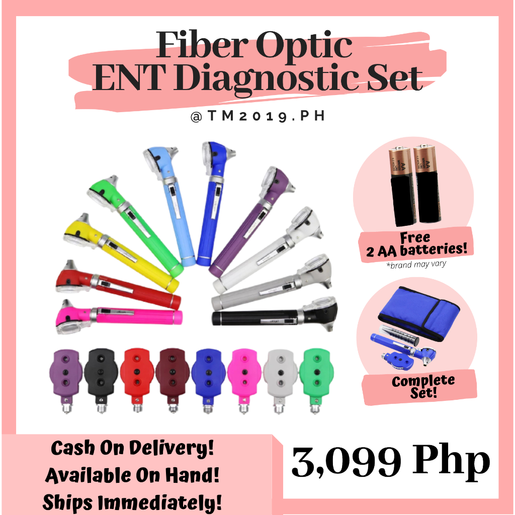 GoodTrois Fiber Optic OtoscopeOphthalmoscope LED ENT Diagnostic Set