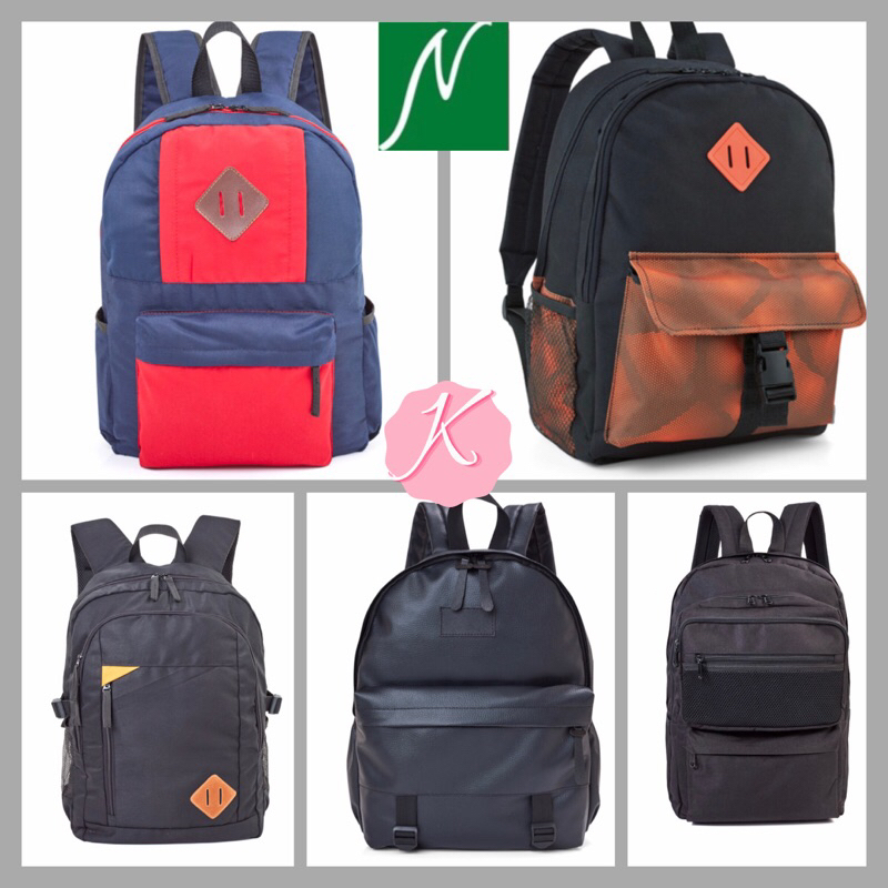 Natasha Men s Backpack Office School Casual Bag Shopee Philippines