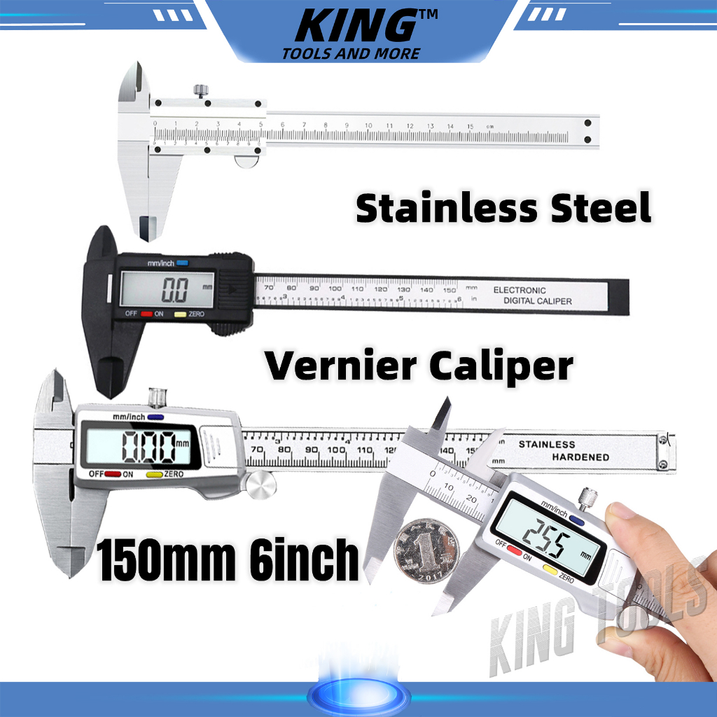 150mm Metal 6 Inch Pure Stainless Steel Electronic Digital Vernier