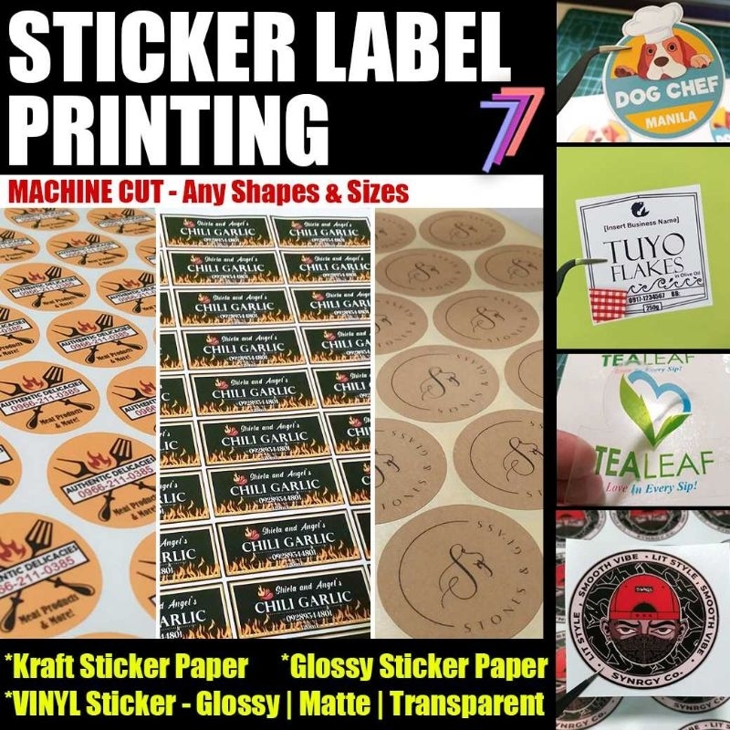 Sticker Printing Business Package, Print Laminate Cut