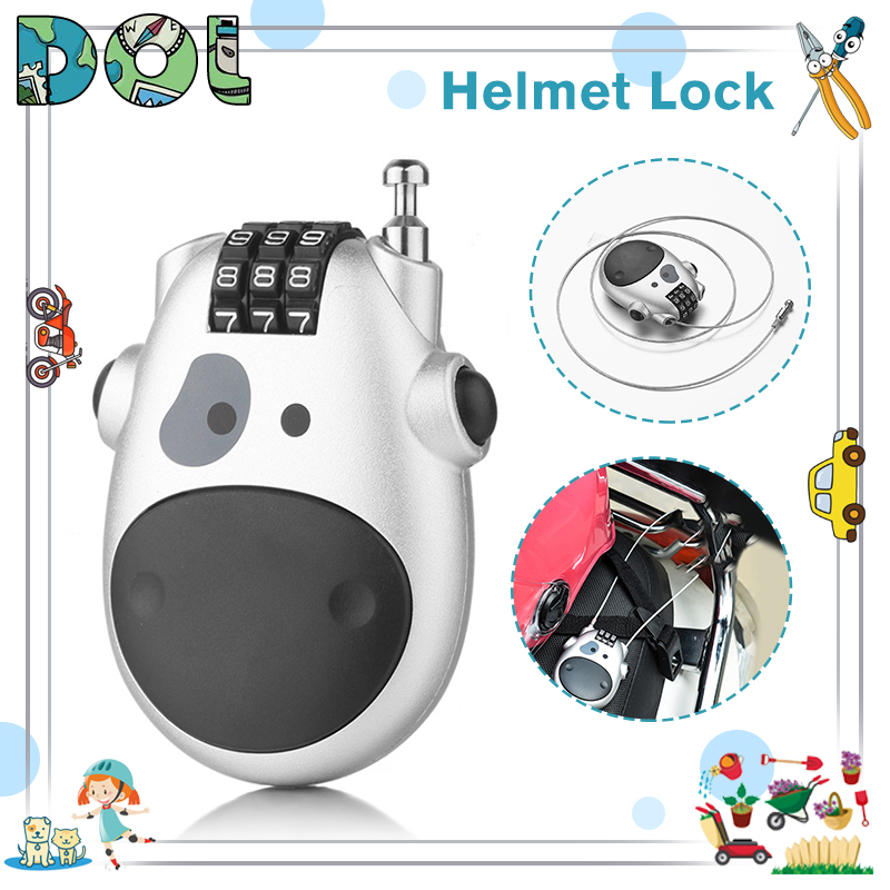 Telescopic Wire Rope Steel Cable Code Lock Suitcase Car Sled Motorcycle ...