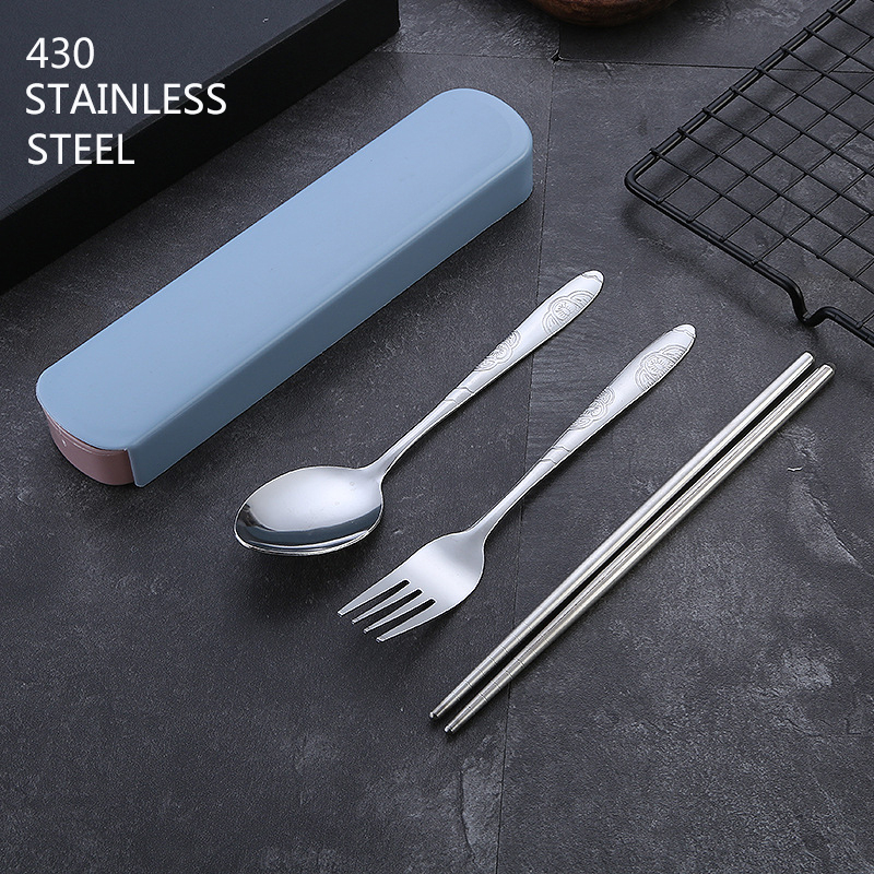 MGL AMB Stainless Steel 3&1 Tableware Set Portable Chopsticks Spoon ...