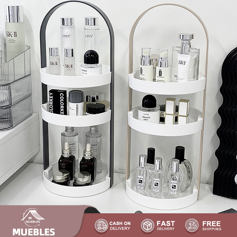 Makeup storage box Dresser storage rack Multi-functional 3-layer skin ...