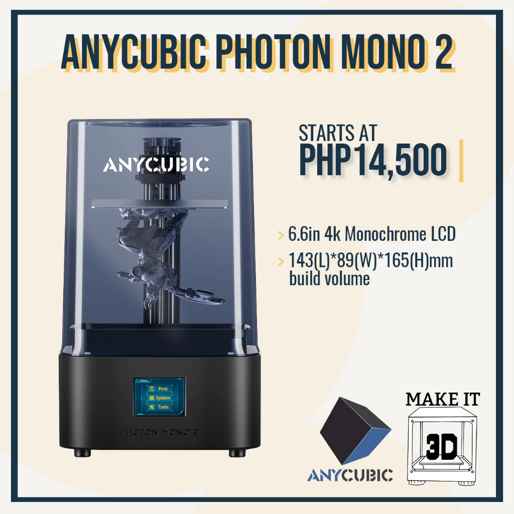 ANYCUBIC Photon Mono 2 - 4k Fast high resolution mSLA Resin 3D Printer ...