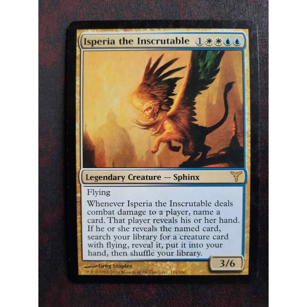 Isperia, the Inscrutinable ( MTG / Rare / Legendary Creature / DIS ...