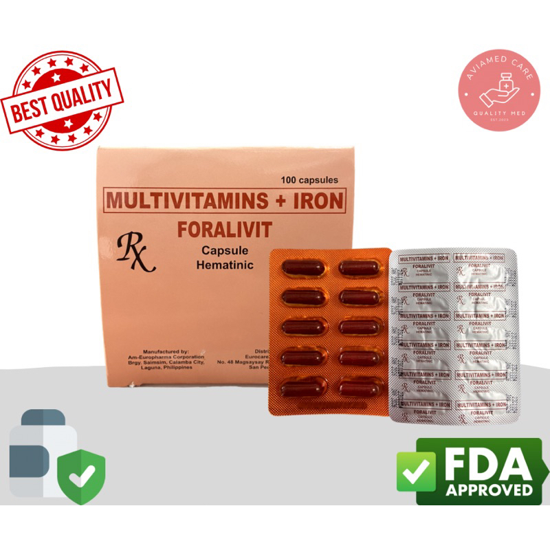 FORALIVIT MULTIVITAMINS + IRON (Ferrous Sulfate + Folic Acid + Vitamin