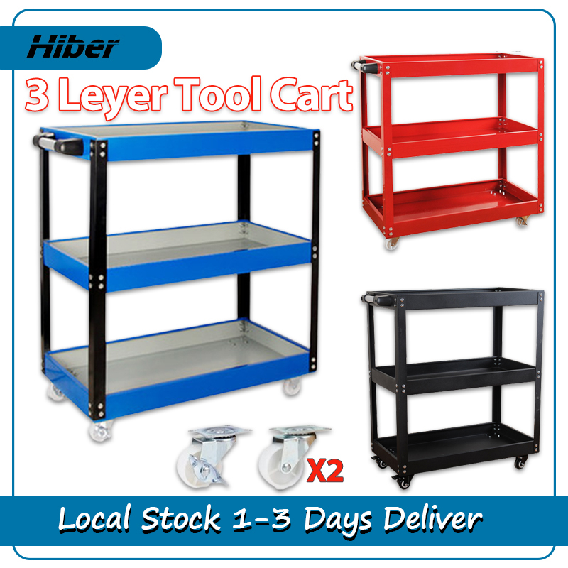 3 Leyer Tool Cart Multifunctional Vehicle Repair Tool Trolley Heavy