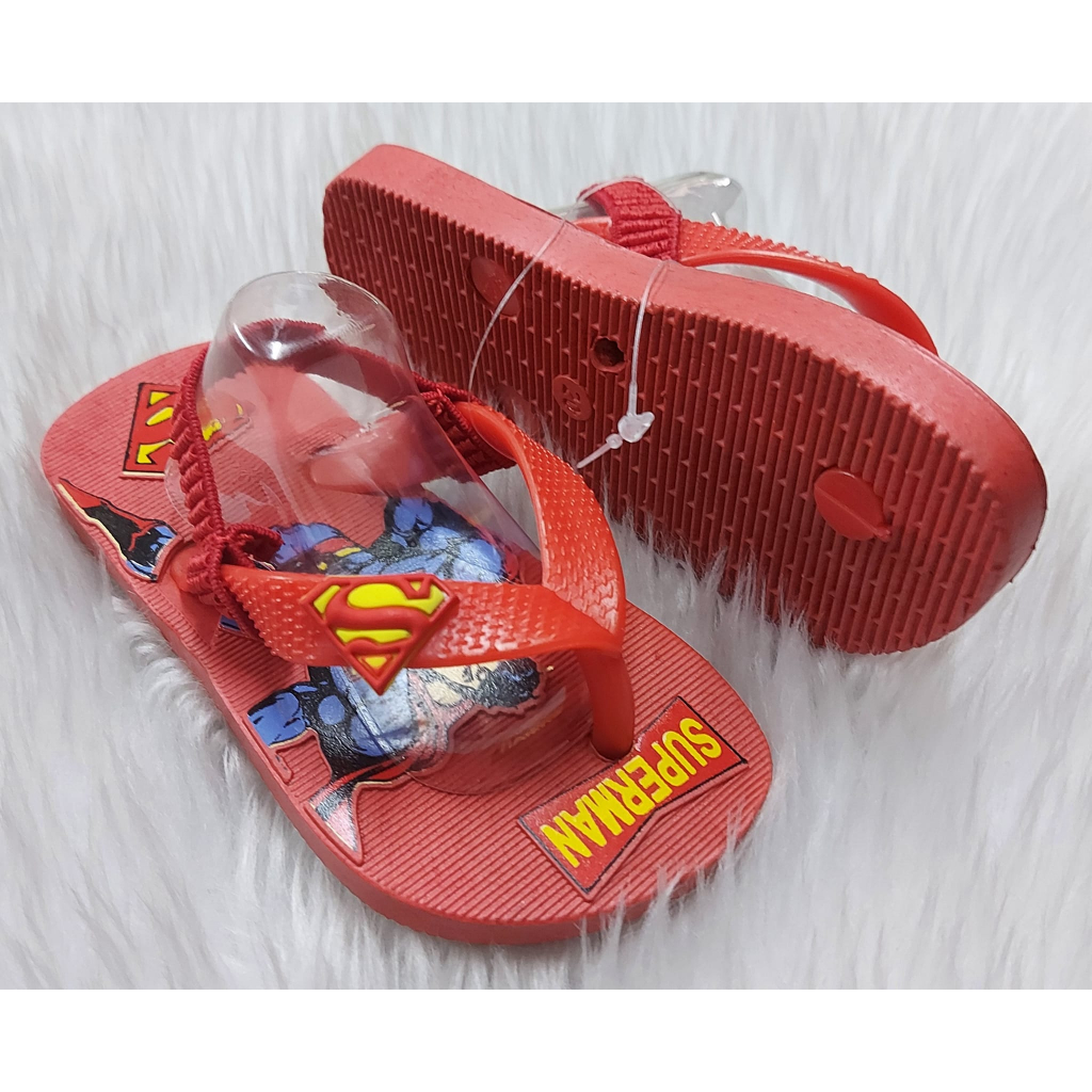 Superman Boys Rubber Slippers for Kids up to 2 years Old Shopee Philippines