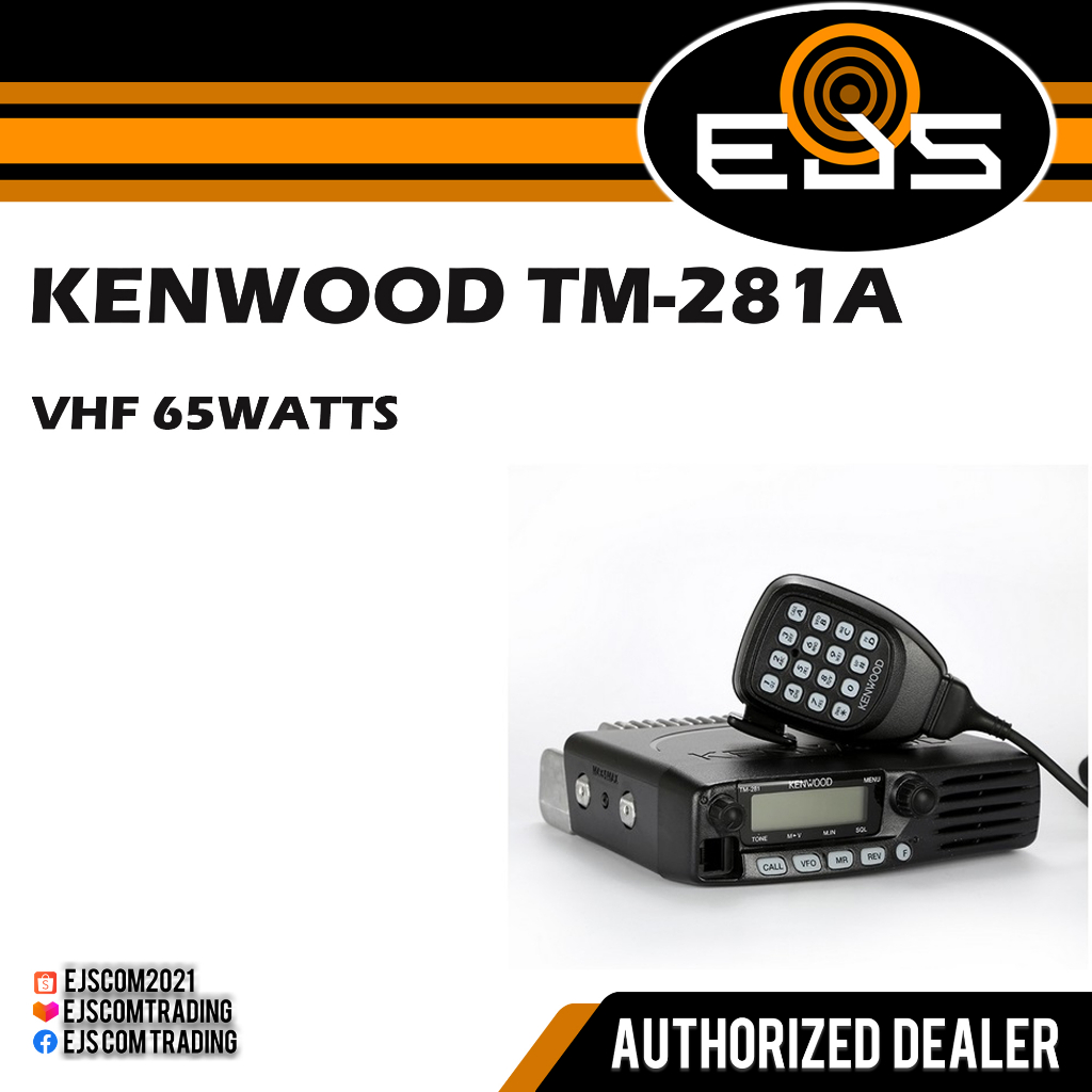 KENWOOD TM281A WITH KEYPAD MIC BASE RADIO (MADE IN CHINA) Shopee