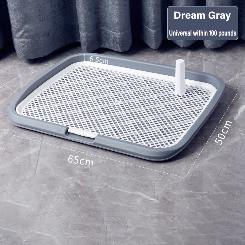 Flat Dog Toilet 65cm*50cm*6.5cm Dog Potty Pad Detachable Training w