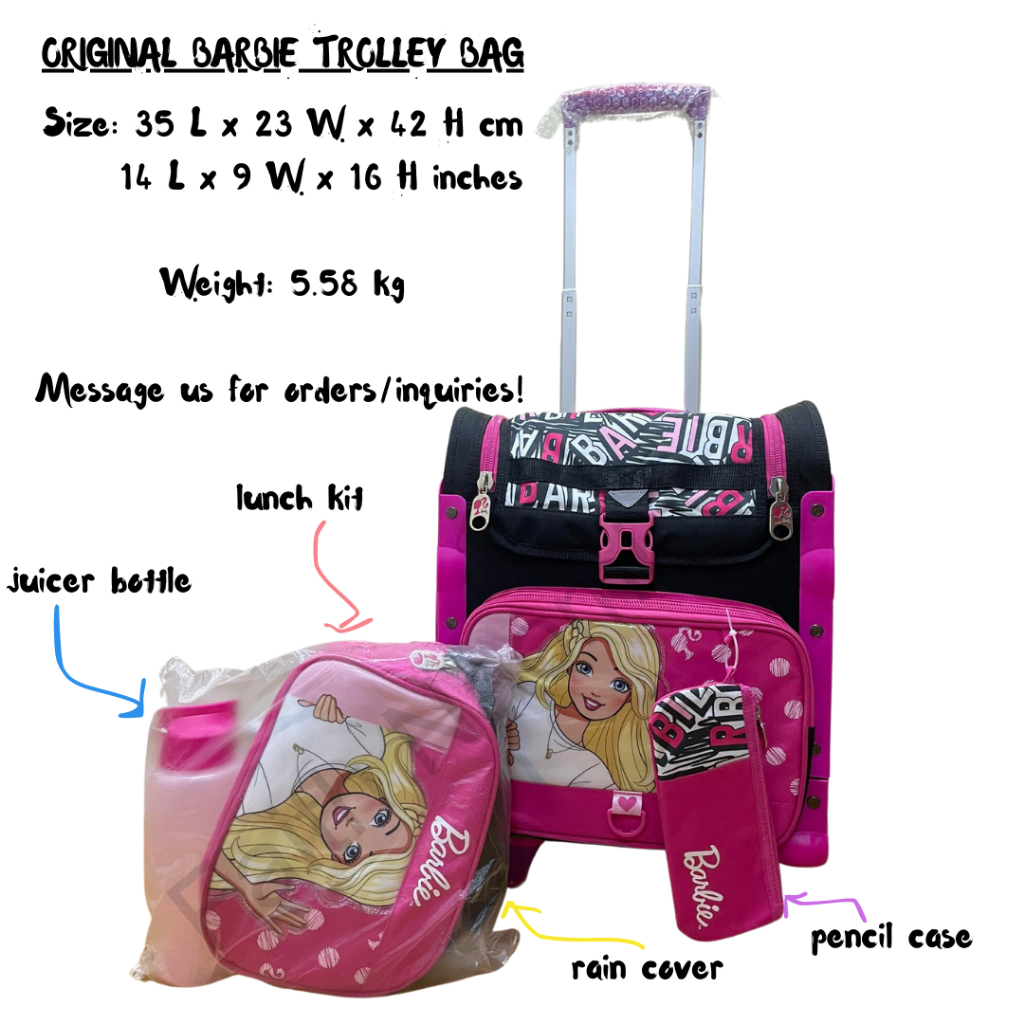 Barbie trolley school sales bag philippines