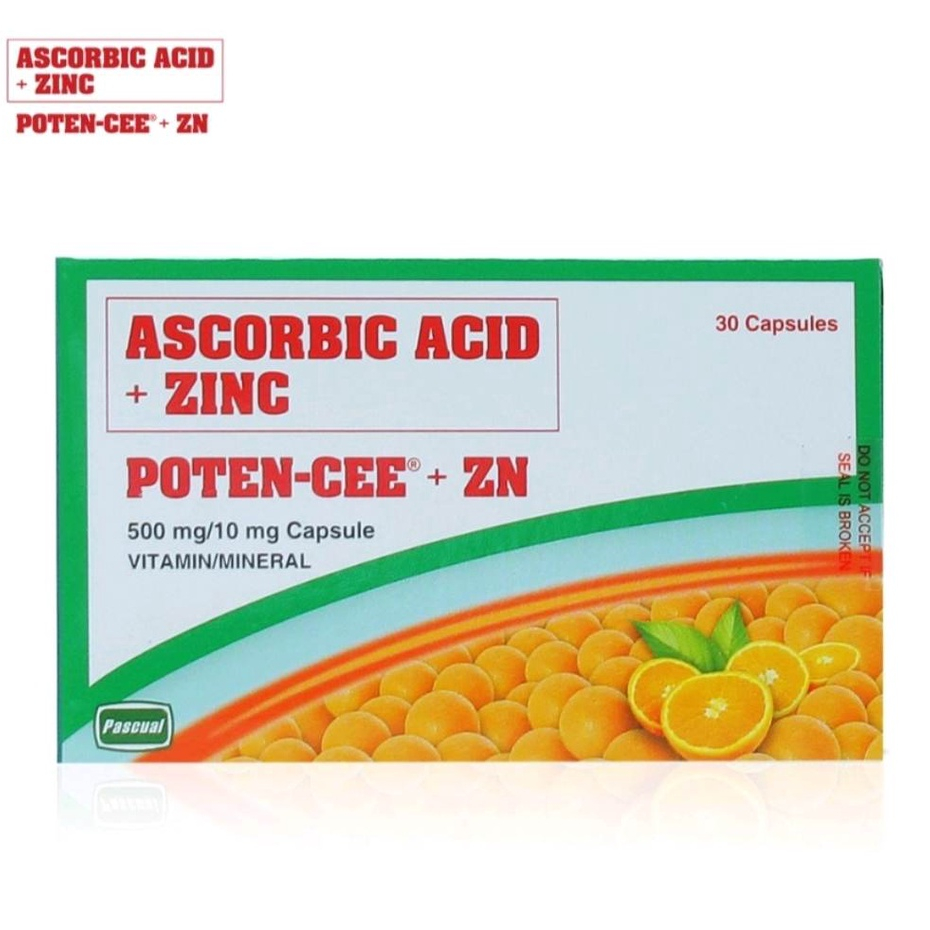 POTENCEE ZN Ascorbic Acid + Zinc (Nonacidic Vitamin C + Zinc) 30