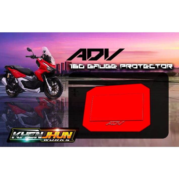 Honda ADV 160 Gauge Protector Sticker Film Red Clear Design | Shopee ...