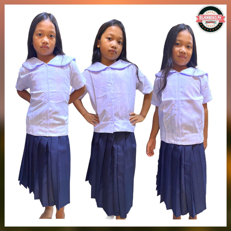 BLOUSE SCHOOL UNIFORM FOR Adult and kids (COD) Shopee Philippines