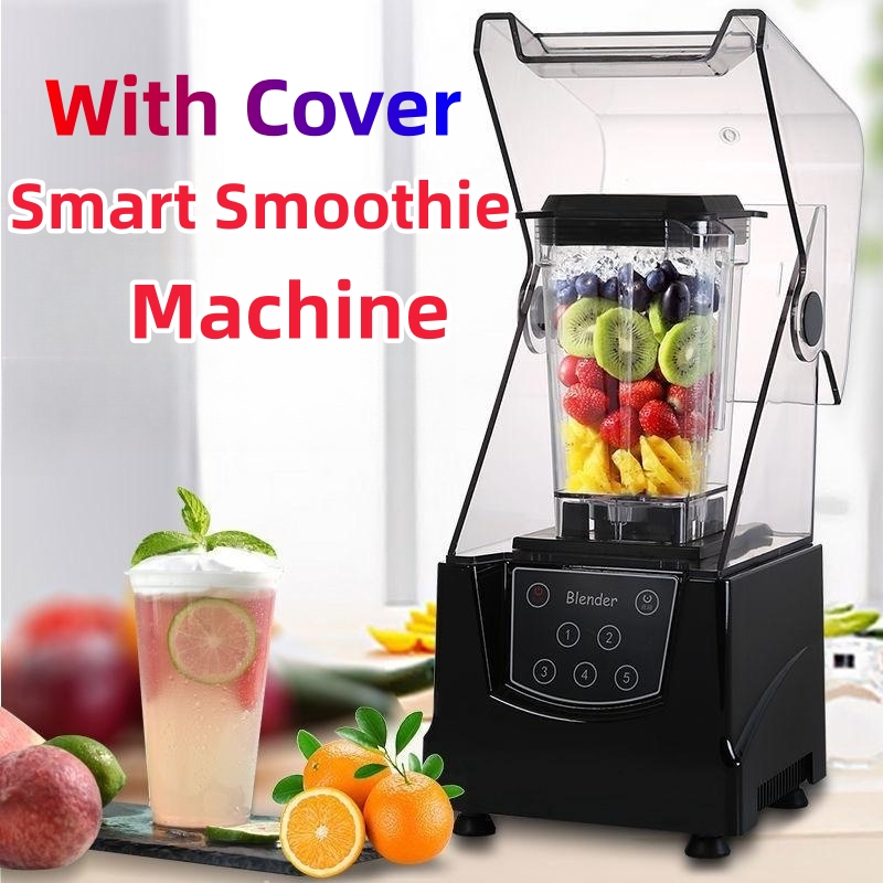 Ice Blender T8 Commercial Blender with Cover for Smoothie/Shakes /Juice