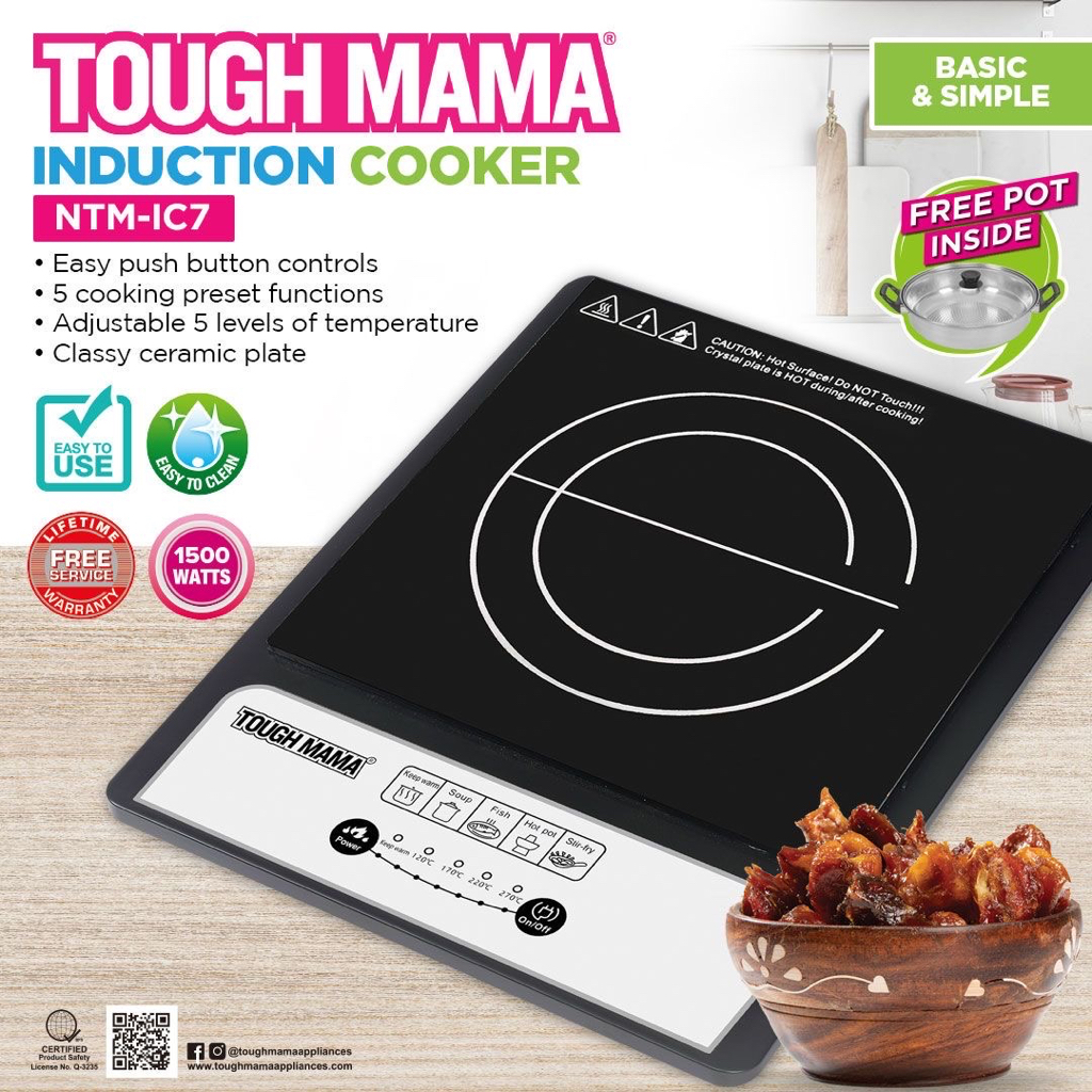 Induction cooker deals ceramic plate