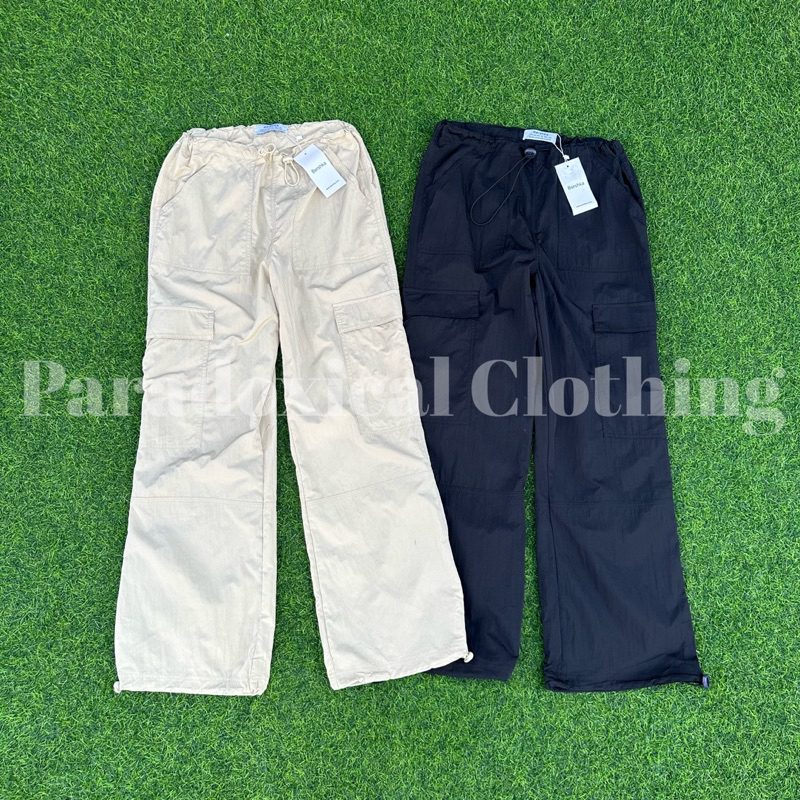 Bershka Airy Parachute Cargo Pants Shopee Philippines