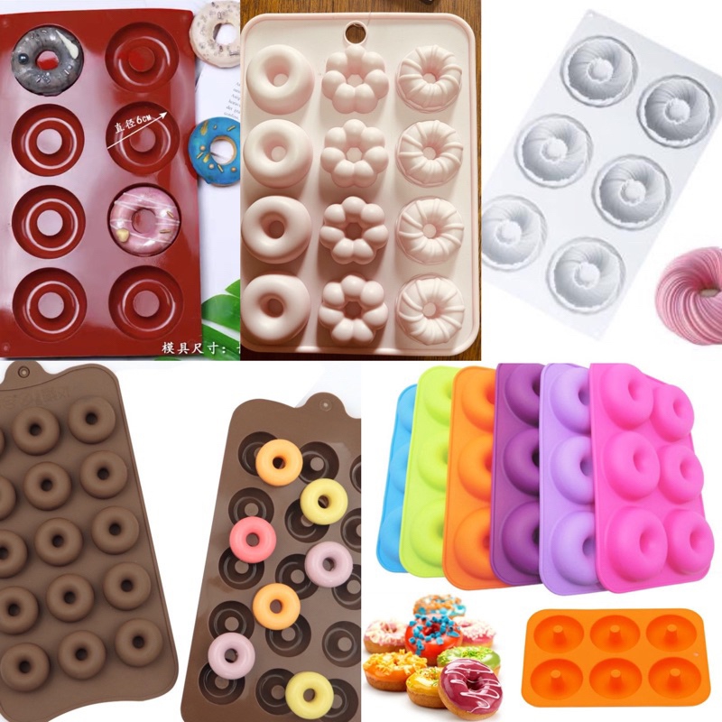 Silicone Doughnut Molder 6-hole Donut Mold Oven-safe Baking Tools mini ...