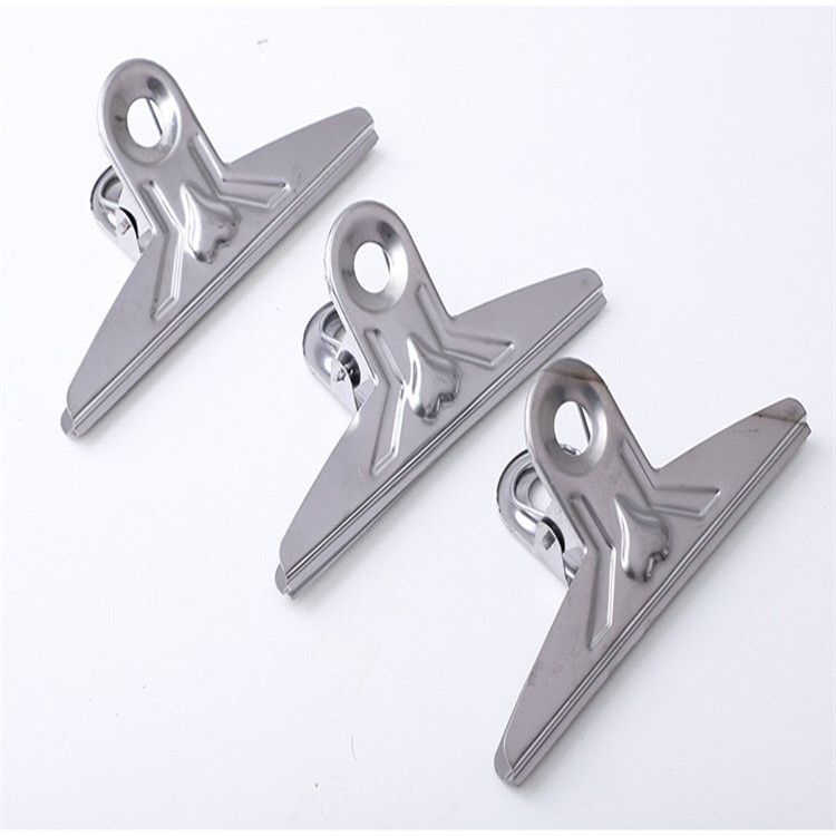 50mm Chrome Bulldog Clips - 4 Pack? Metal Paper Clamps For Office, Craft, Home