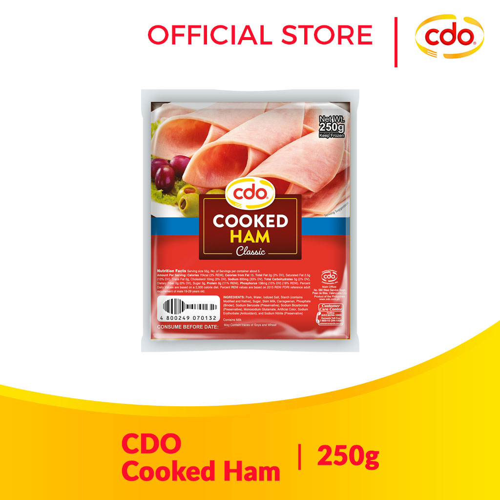 Cdo Classic Cooked Ham 250g Shopee Philippines