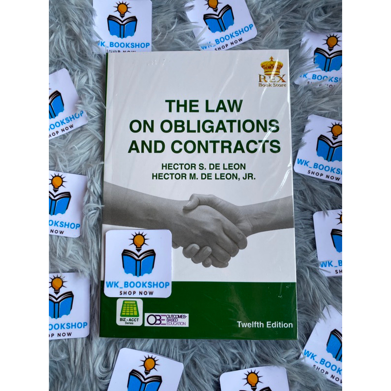 The Law On Obligations And Contracts By: Hector S. De Leon. | Shopee ...