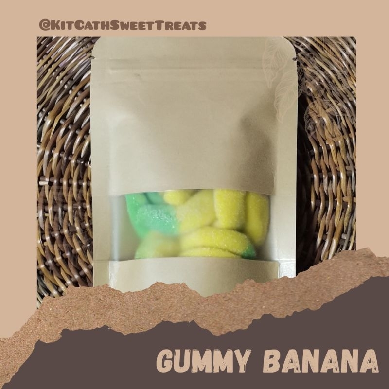 Gummy Banana Banana Chips Choco Stone Mango Cubes Gummy Cola Caterpillar Potchi Fruit 8064