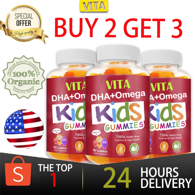 Gummi OMEGA + DHA for Kids Gummies Zinc C Vitamins & Probiotics for