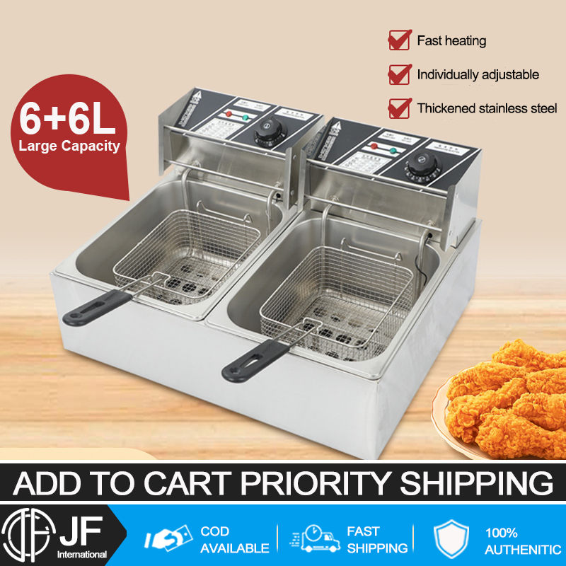 6L + 6L famous brand product electric fryer electric fryer, French