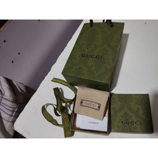 New Authentic Gucci Small Jewelry Box, Dustbag and Booklet