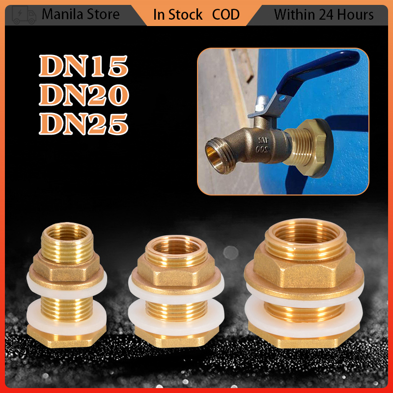 Solid Brass Water Tank Adapter Fittings Water Tank Connector DN15/DN20