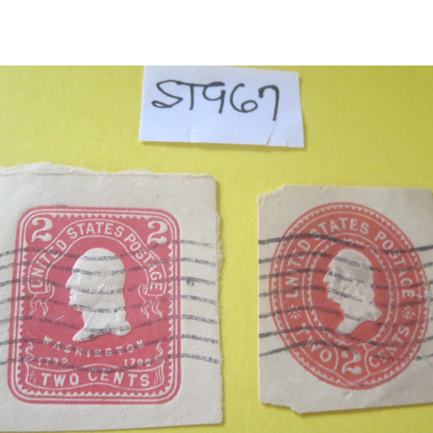 ST967 USA POSTAGE STAMPS COLLECTION EMBOSSED CUT AIRMAIL STAMPS ,19301945, Rare, 2 pcs