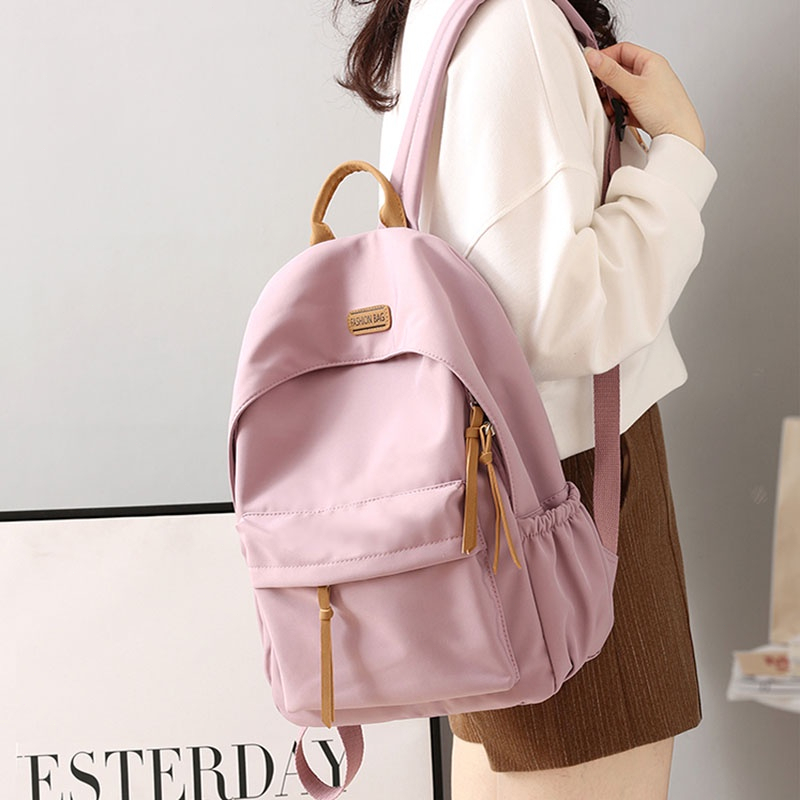 2023Korean original new school bag women fashion solid color bag