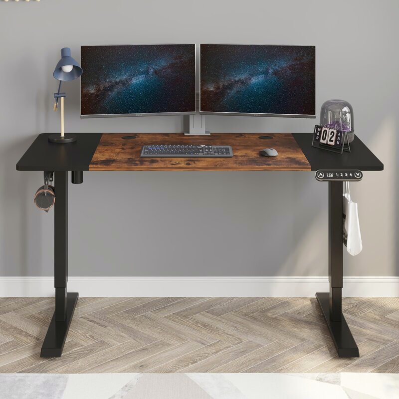 Mxtark 1.4M Electric Desk 55 inches Electric Height Adjustable Standing ...