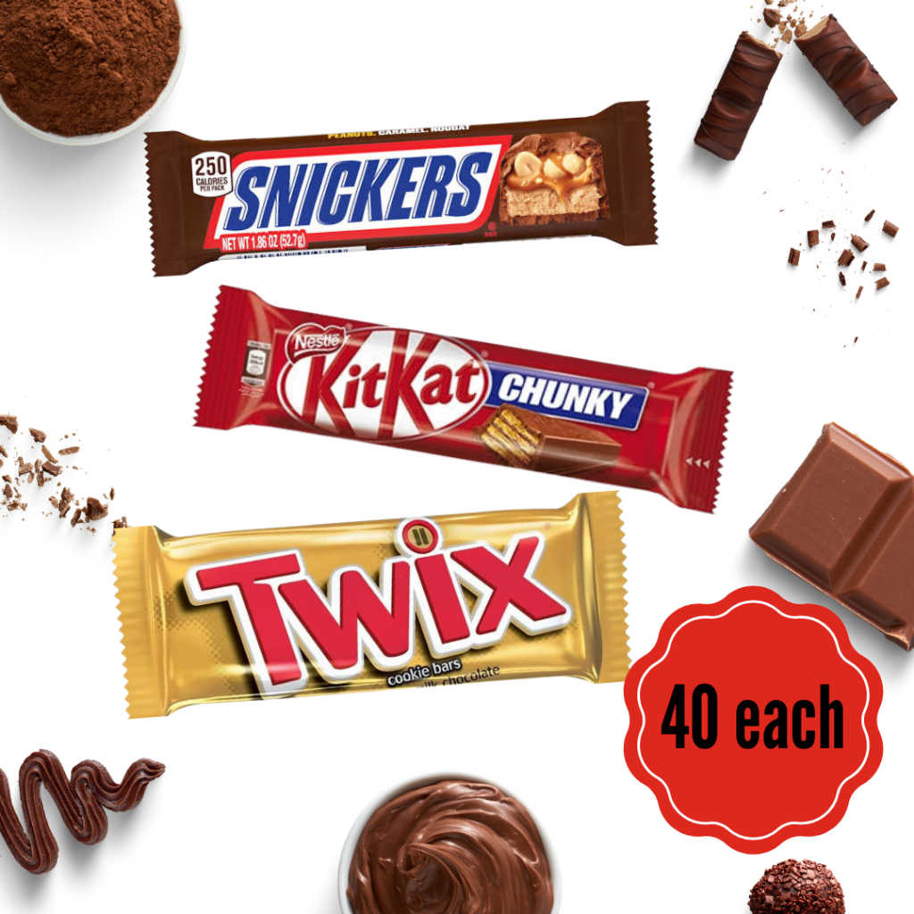 3pcs Chocolates Imported Kitkat, Twix, Snickers Chocolate Shopee