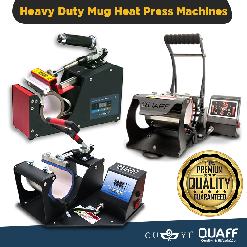 QUAFF / CUYI Mug Press Heat Press Machine Heavy Duty 11oz | Shopee