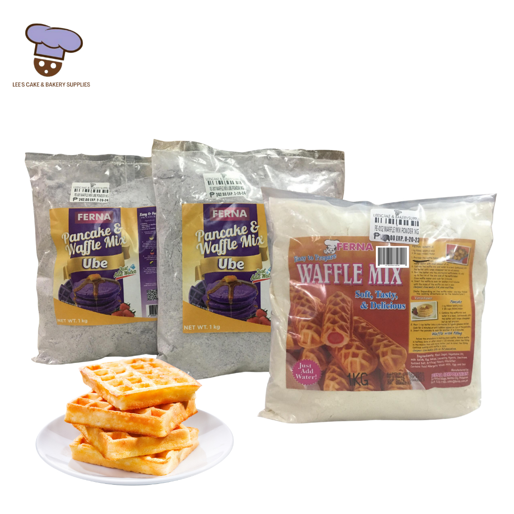 FERNA Waffle Mix & Waffle Mix Ube powder 1KG Shopee Philippines