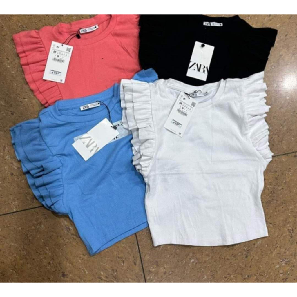 Elegant Z*a*r*a*a Ruffles Tops | Shopee Philippines