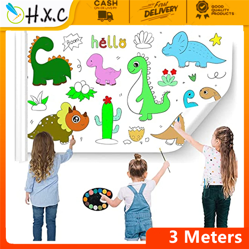 3M Painting Roll Paper For Kids Scroll Drawing Paper Graffiti DIY